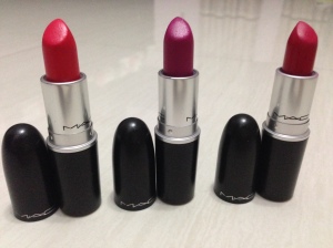 From left to right Relentlessly red,Flat out fabulous,all fired up 